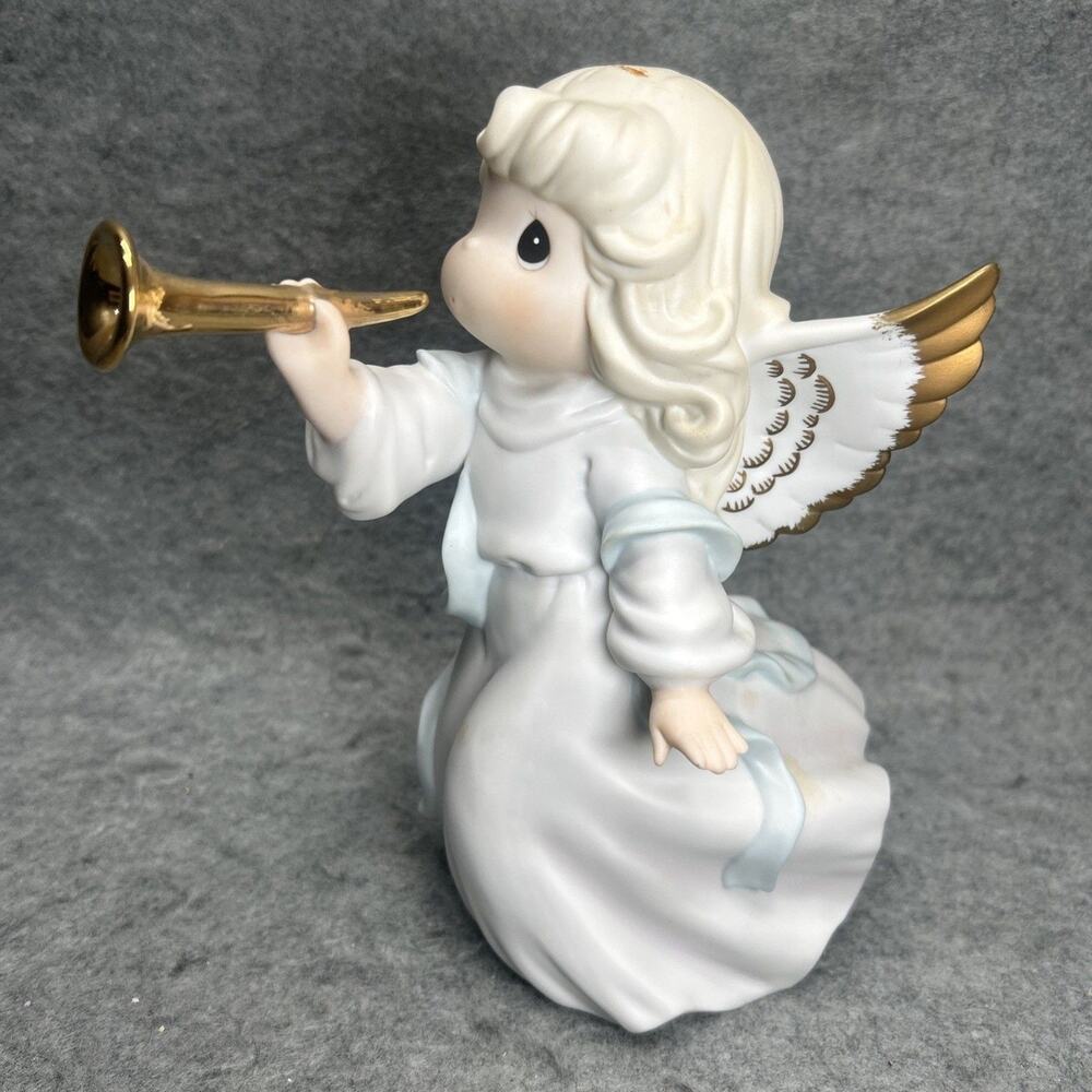 1996 Precious Moments "Sing In Excelsis Deo" Figurine/Tree Topper Missing Halo